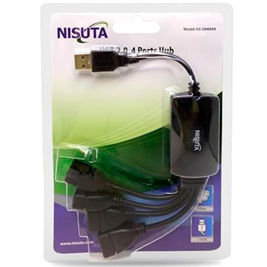 Hub Usb 2.0 4 Puertos Nisuta Ns-Uh0439